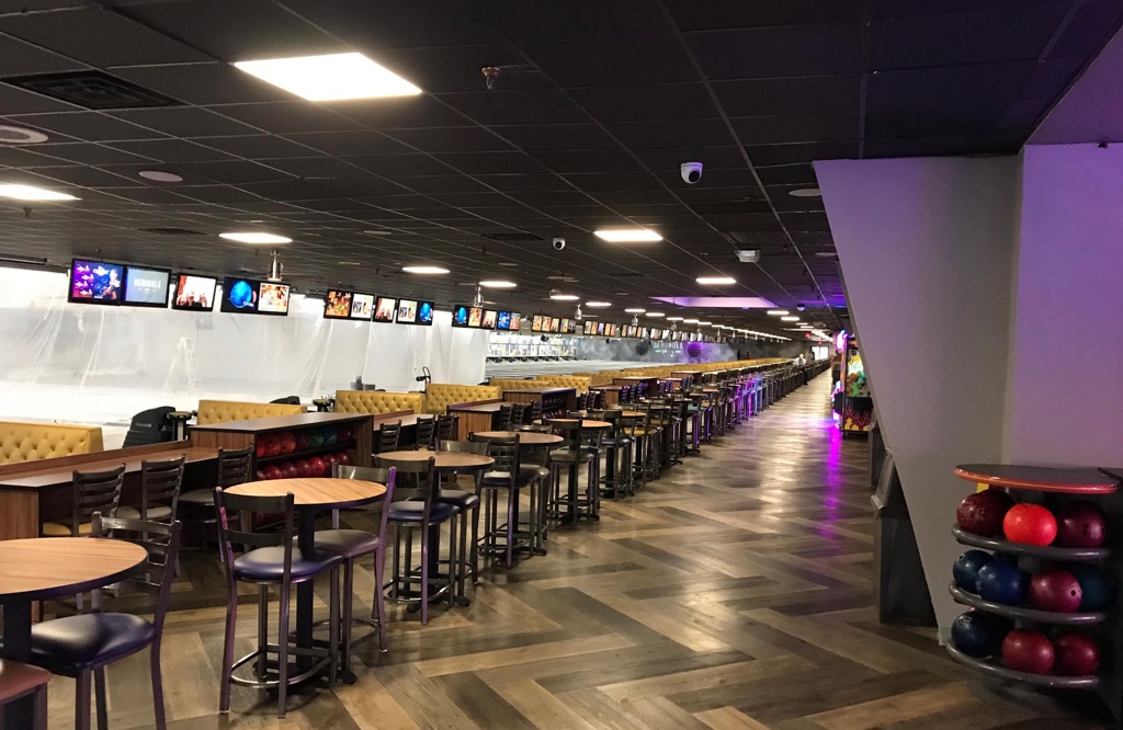 Bowling center ceiling project